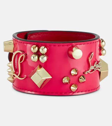 Christian Louboutin Carasky embellished patent leather bracelet 1
