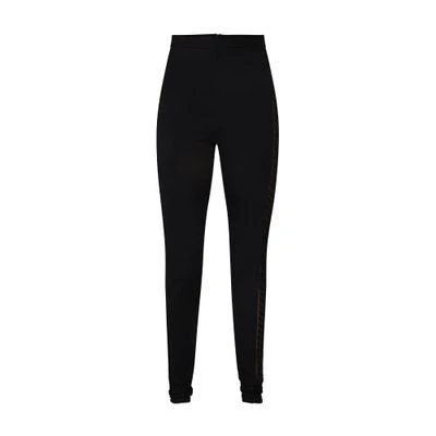 David Koma Tyre Track Macrame Side Insert Leggings 1