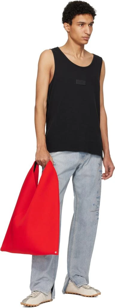 MM6 Black Logo Patch Tank Top 4