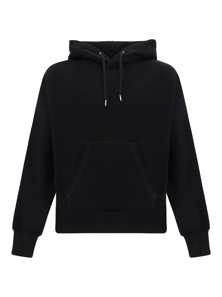 Alexander McQueen Alexander McQueen Logo Embroidered Drawstring Hoodie 1