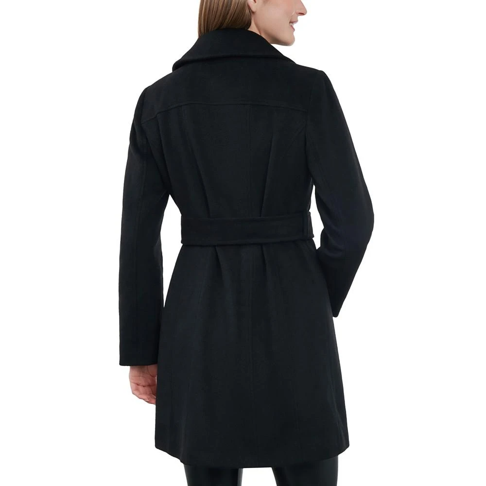 Michael Kors Women's Asymmetric Wool Blend Wrap Coat 2