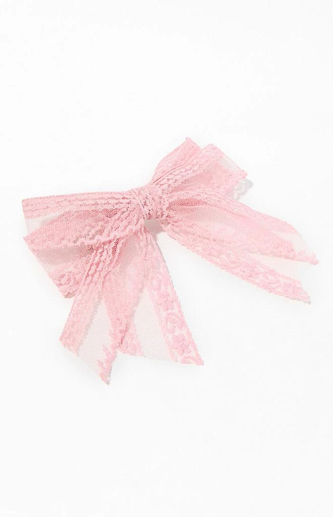 LA Hearts Ellie Lace Bow Hair Clip 2