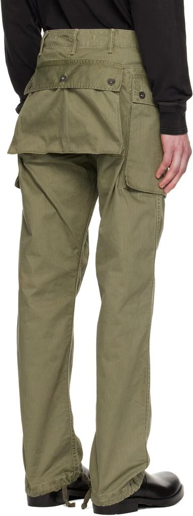 RRL Green Herringbone Field Cargo Pants 3