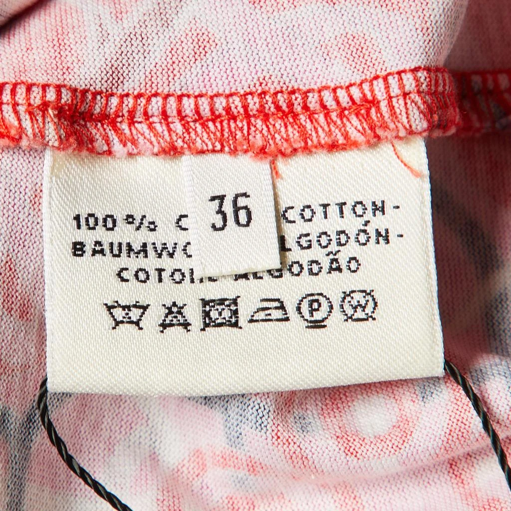 Hermes Hermès Red/Pink Eperon d'Or Cotton Crew Neck T-Shirt S 5