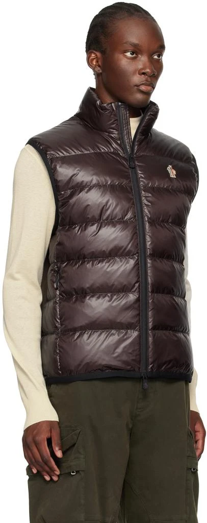 Moncler Brown Paneled Down Vest 2
