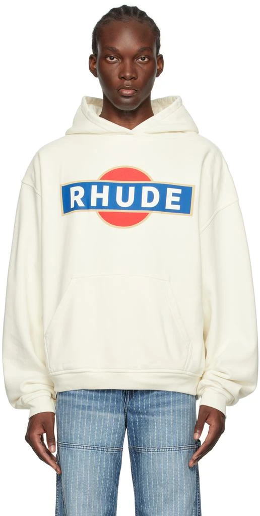 Rhude Off-White Vintage Racer Hoodie 1