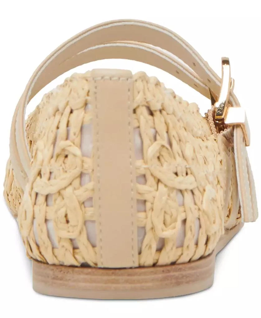 Dolce Vita Women's Baylee Sunflower Wide Width Woven Double Buckle Mary Jane Flats 3