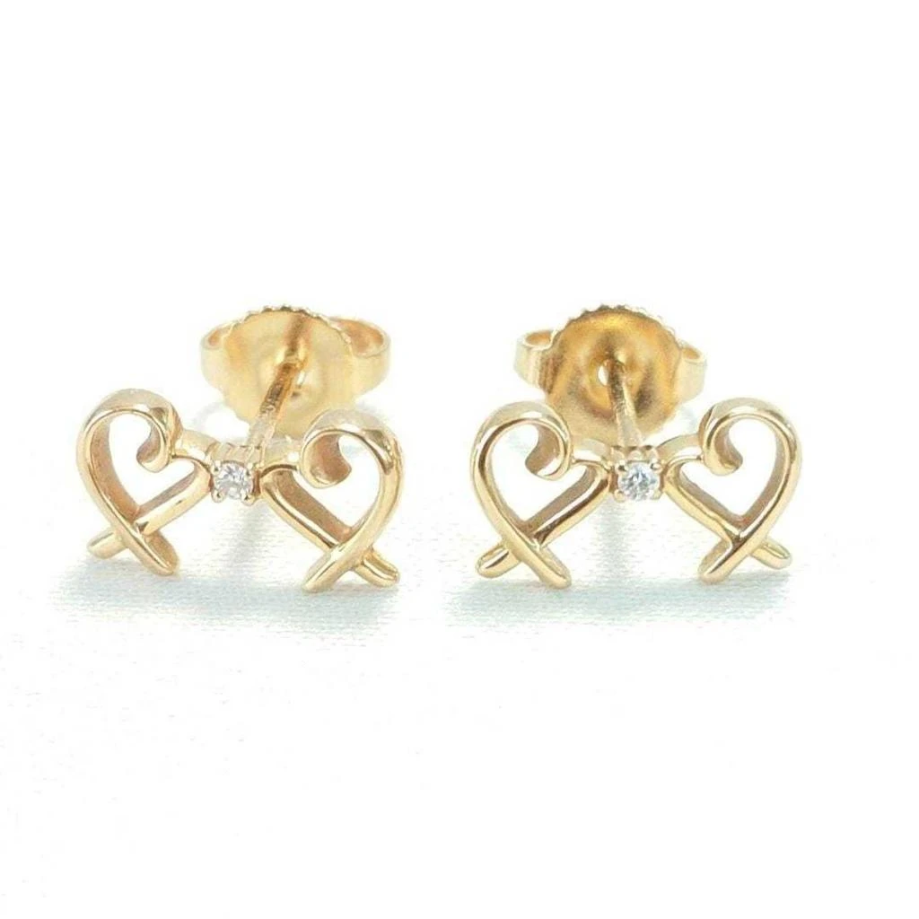 Tiffany 
Co. Loving Heart yellow gold (18K) Stud Earrings (Pre-Owned)