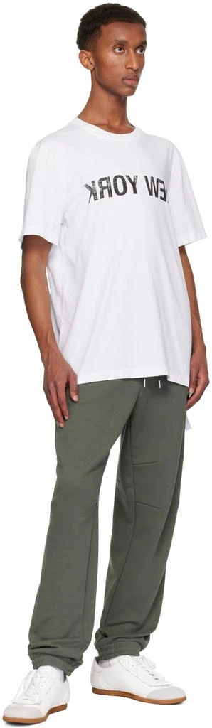 Helmut Lang White 'New York' Seatbelt T-shirt 5