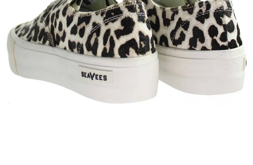 SeaVees Women's Legend Platform Mulholland Sneaker In Snow Leopard White 3