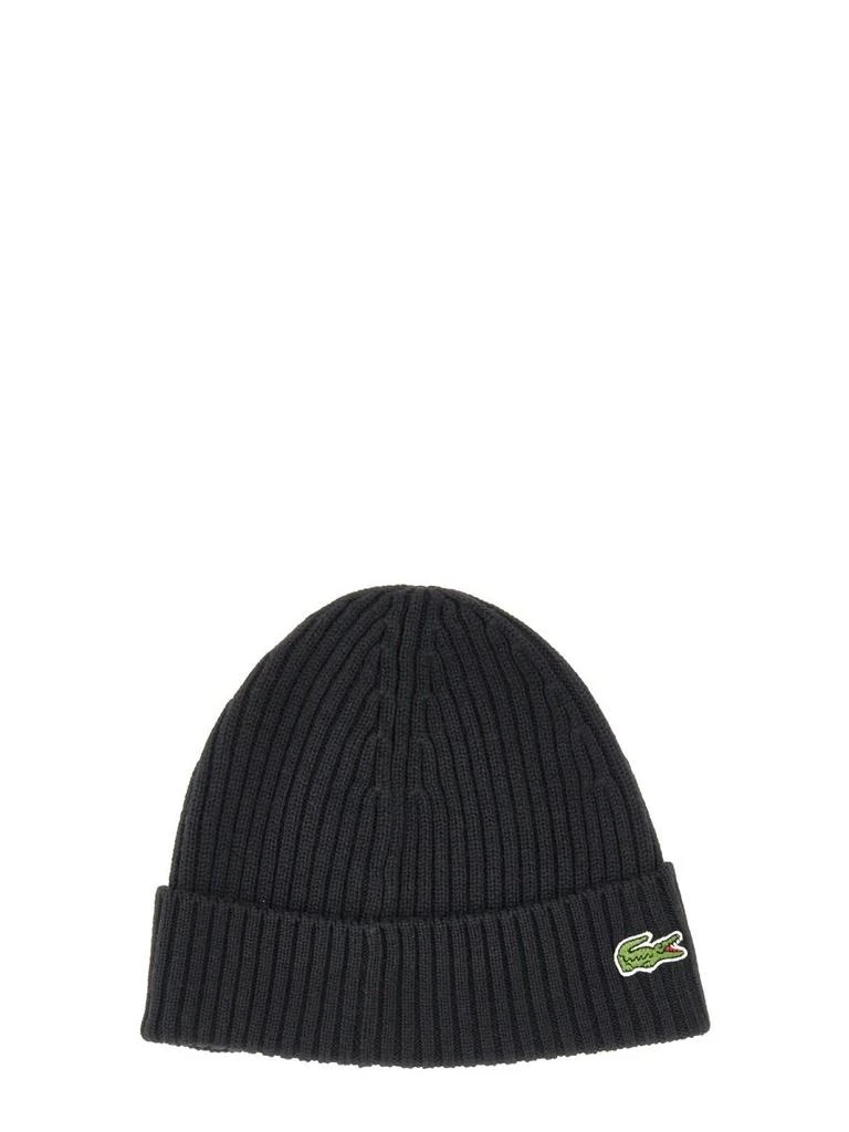 Lacoste Lacoste Rib Knit Brushed Beanie 1