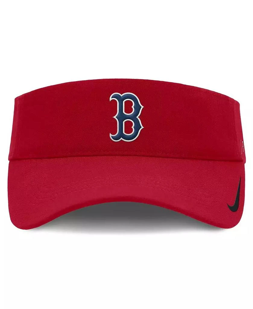 NIKE Men's Red Boston Red Sox Primetime Bozz Ace Performance Adjustable Visor Hat 3