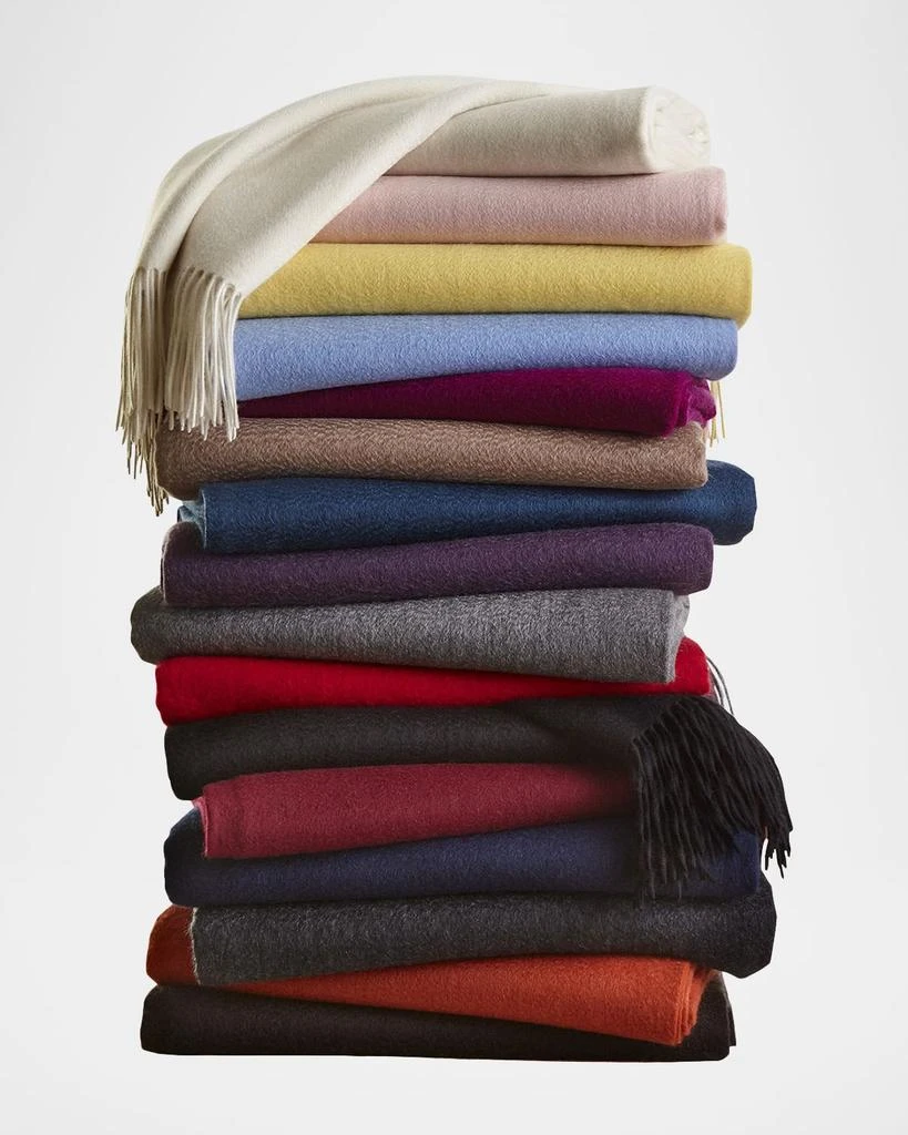 Sofia Cashmere Fringed Cashmere Throw 1