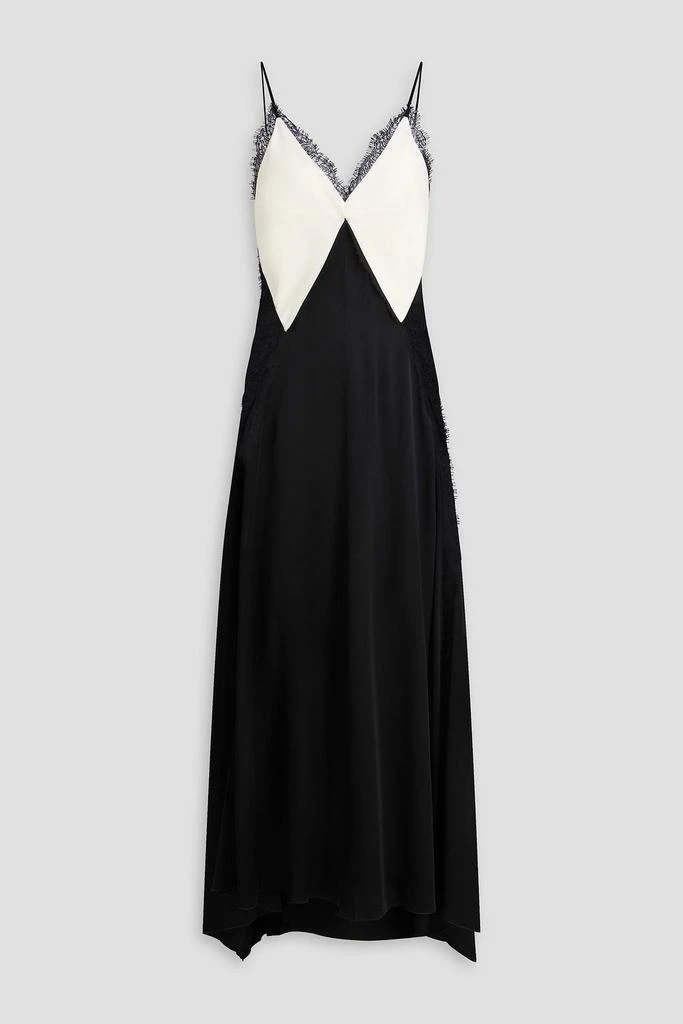 Lace-trimmed satin-crepe midi dress  On Sale Now with Up to 75% Off |  Discover Exclusive Deals & Savings at BeyondStyle  Authentic Victoria  Beckham dresses|clothing|women|midi dresses with Limited-Time Discounts,  Free Shipping,
