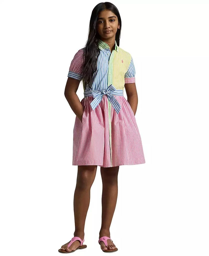 Ralph Lauren Big Girls Striped Cotton Fun Shirtdress 2