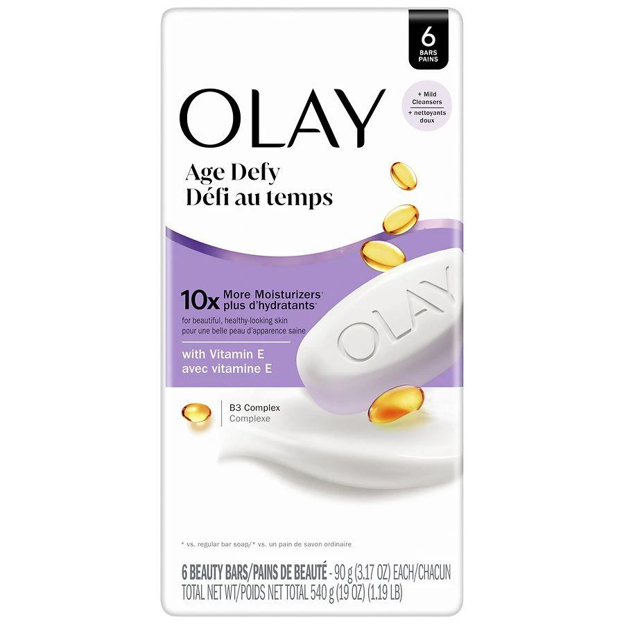 Olay Age Defying Bar Soap, Beauty Bars Vitamin E and Vitamin B3 Complex 7