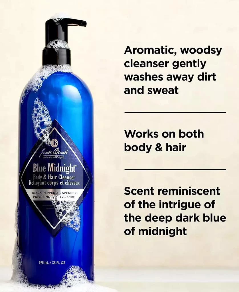 Jack Black Blue Midnight Body & Hair Cleanser, 33 oz. 5