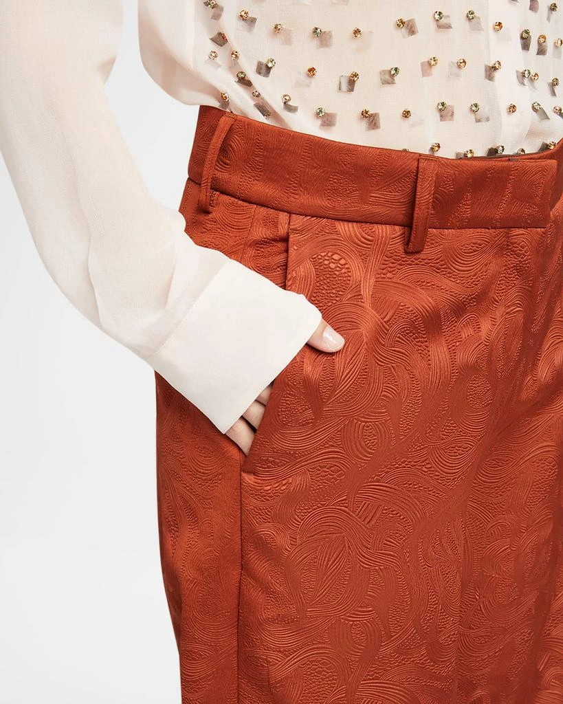 Dries Van Noten Paxy Straight-Leg Jacquard Pants 5