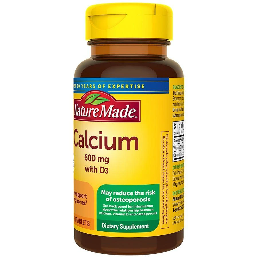 Nature Made Calcium 600 Mg With Vitamin D3 Tablets 8