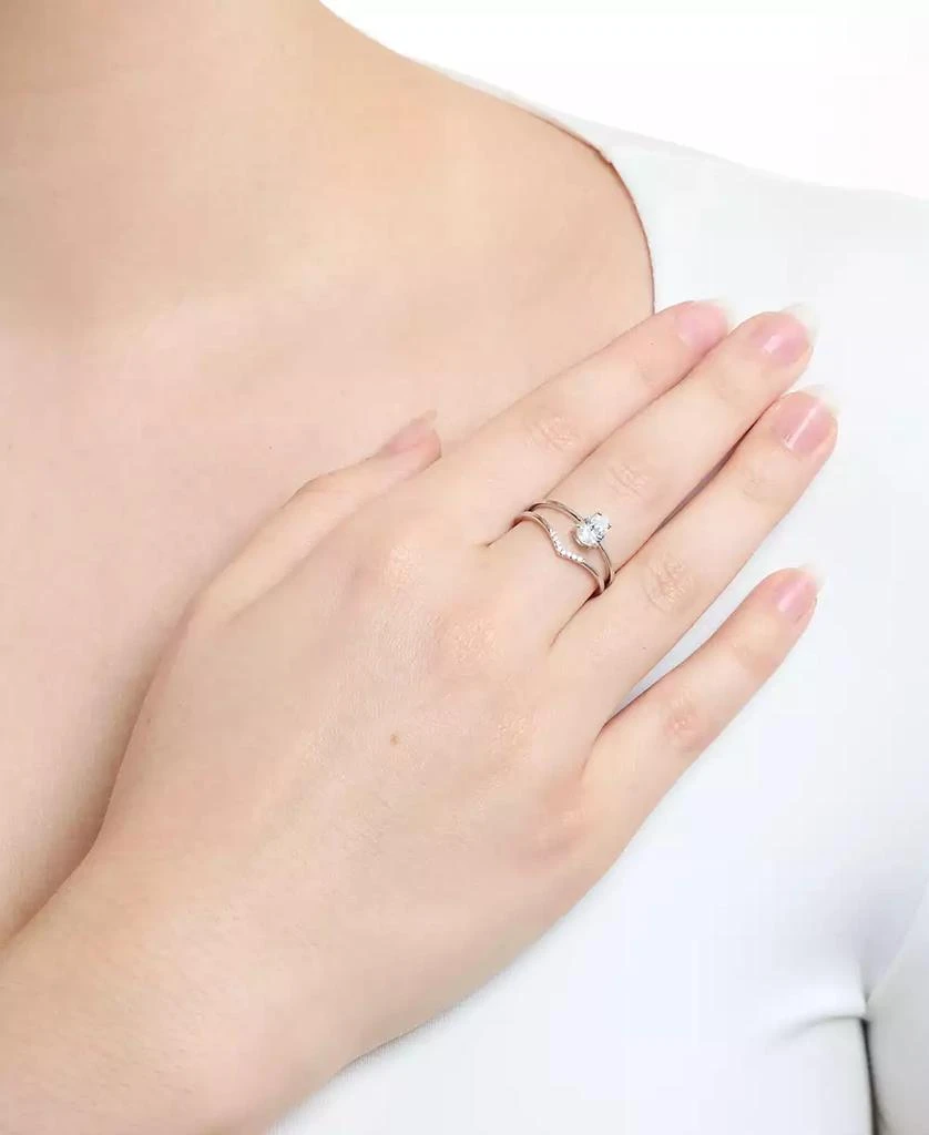 Shop 2-Piece Cubic Zirconia Ring Set in Sterling