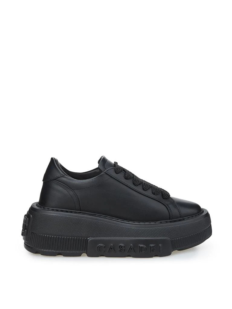 CASADEI Elevate Your Style:  Leather Maxi Platform Women's Sneakers 1