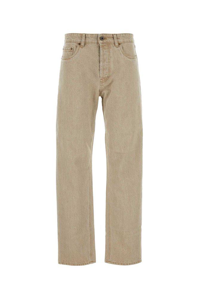 Miu Miu Miu Miu Logo Patch Straight-Leg Jeans