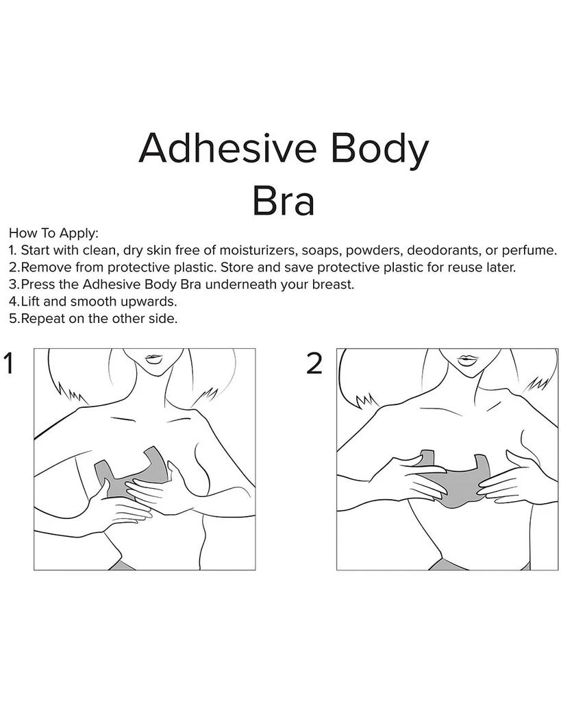 Fashion Focus Adhesive Body Bras, Set of 3 8