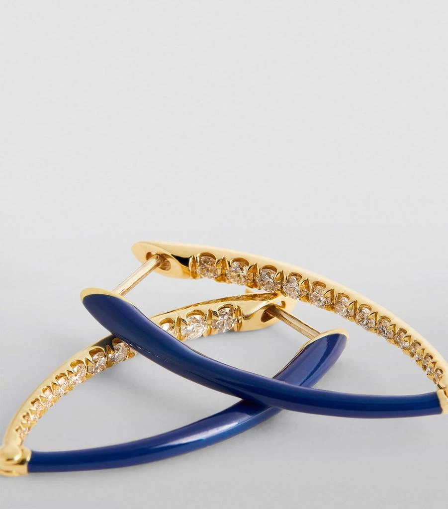 Melissa Kaye Yellow Gold and Diamond Cristina Earrings 6