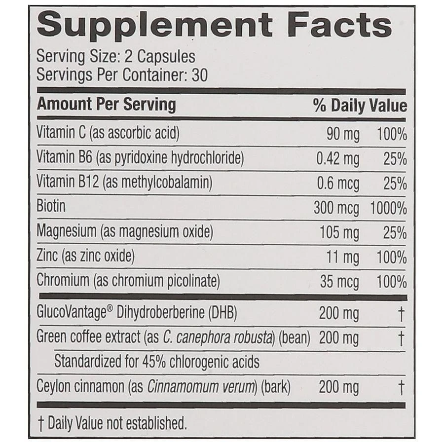 Hydroxycut Berberine DHB With Ceylon Cinnamon & Magnesium Veggie Capsules 3