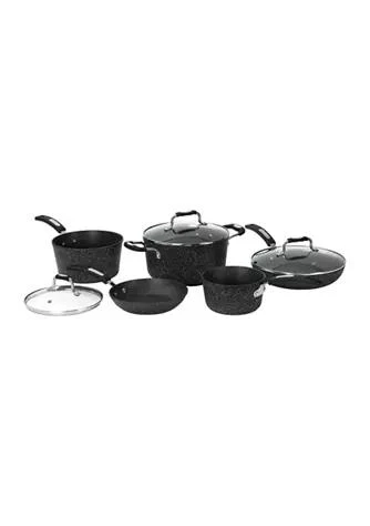 THE ROCK by Starfrit 8-Piece Cookware Set with Bakelite Handles