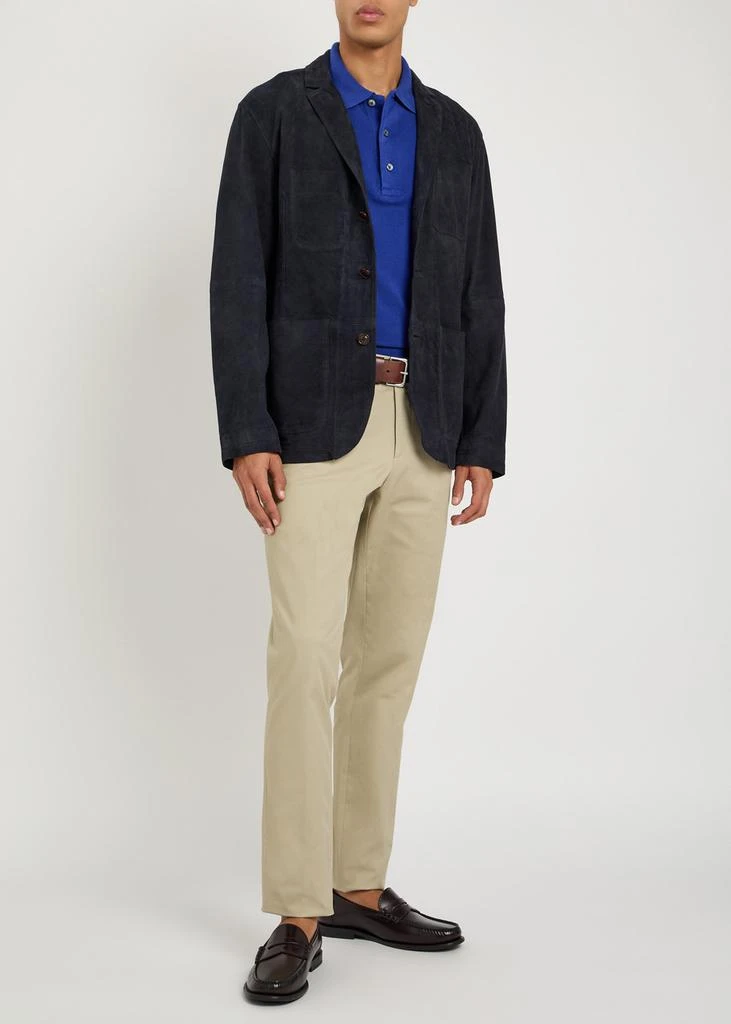 Ralph Lauren Single-breasted suede jacket 4
