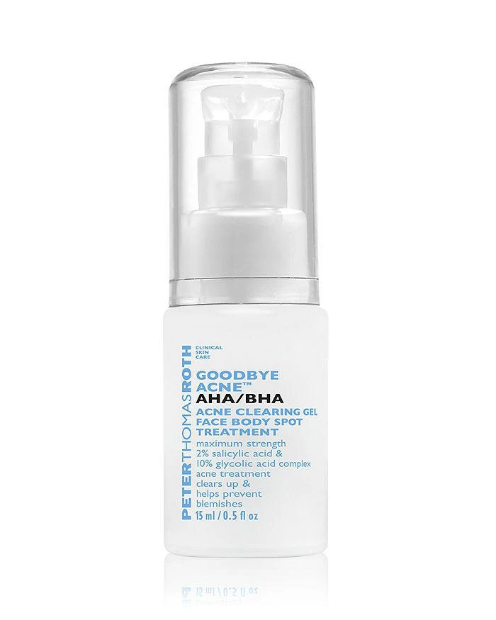 Peter Thomas Roth Goodbye Acne AHA/BHA Clearing Gel Face & Body Spot Treatment 0.5 oz.
