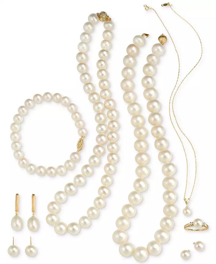 Belle de Mer Cultured Freshwater Pearl (9-1/2mm) Collar 18" Necklace 4