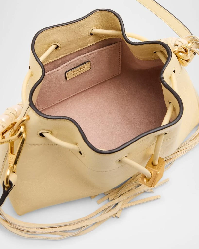Jimmy Choo Cinch Small Pearly-Embellished Leather Shoulder Bag 4