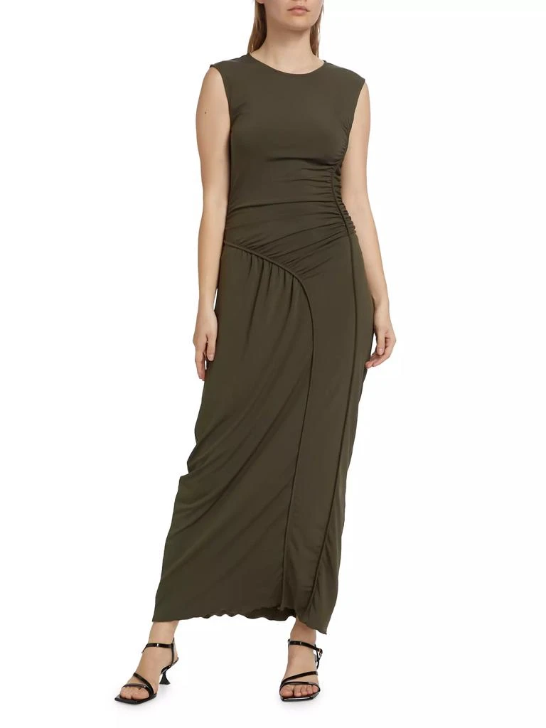 Derek Lam Kimberly Ruched Sleeveless Maxi Dress 3