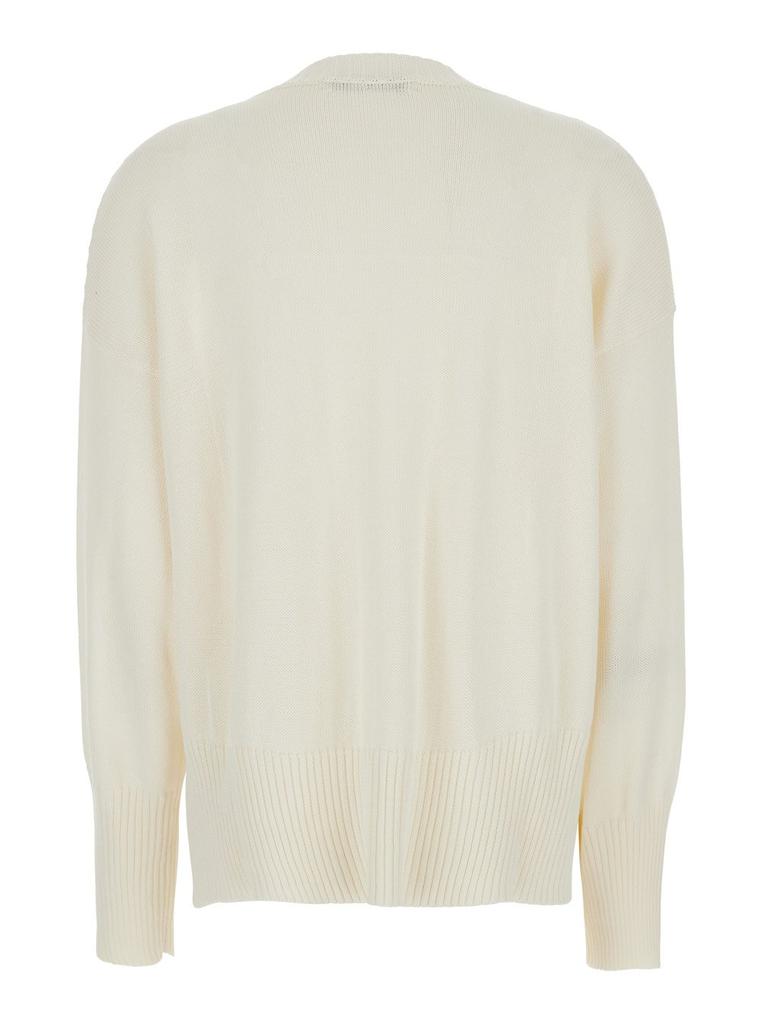 MAURO GRIFONI Mauro Grifoni Crewneck Sweater with Ribbed Details