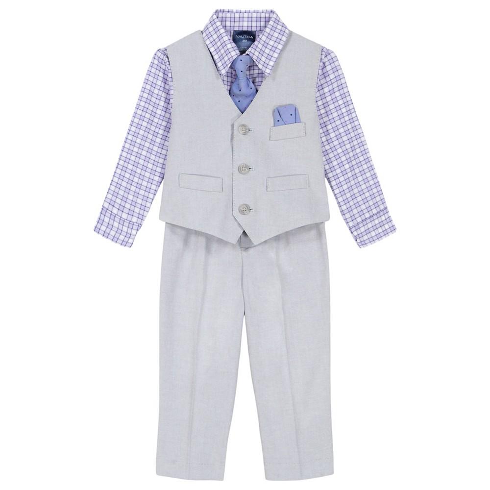 Nautica Baby Boys Oxford Vest Set