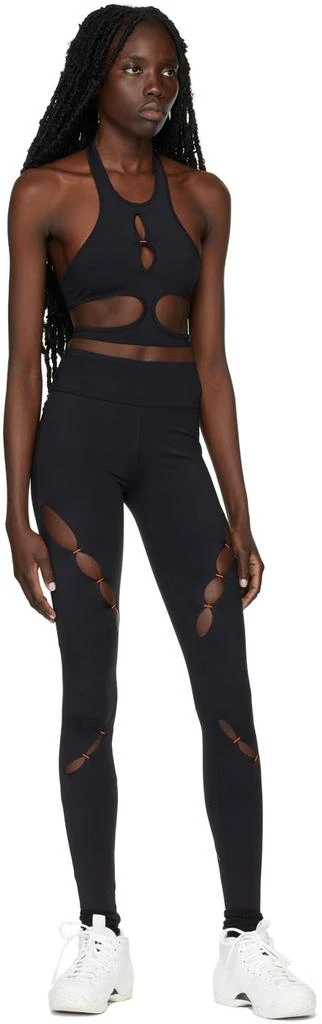 RUI SSENSE Exclusive Black Cut-Out Sport Leggings 4