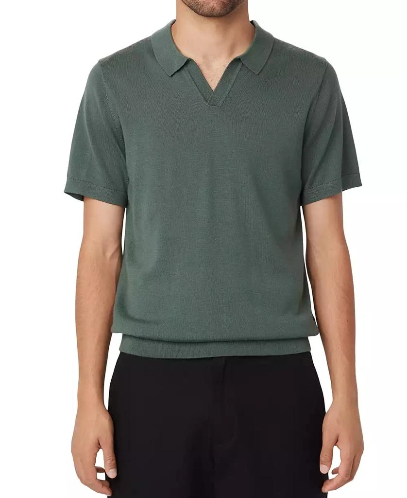 Frank And Oak Men's Regular-Fit Sweater-Knit Merino Wool Polo Shirt 1