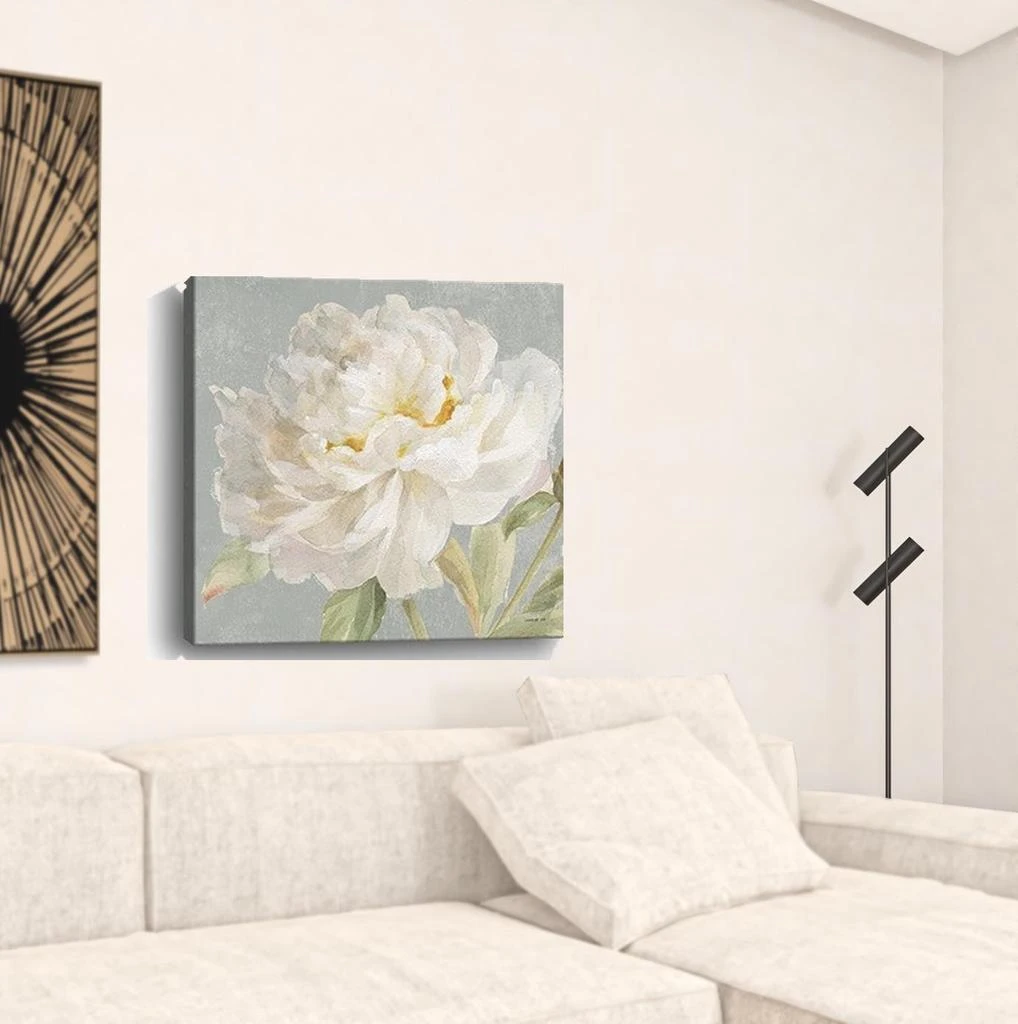 Hivvago Angelic White Peony Flower Unframed Print Wall Art 4