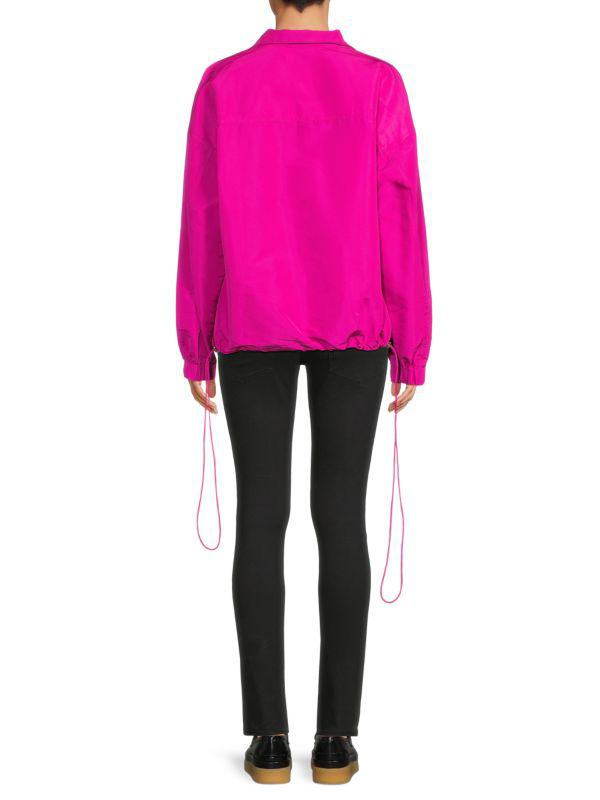 Shop Adjustable Hem Windbreaker Jacket on Sale at