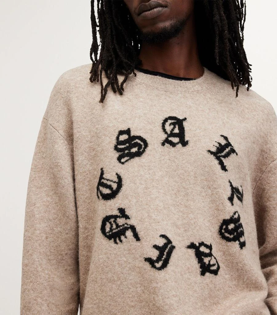 ALL SAINTS Wool-Blend Scripture Sweater 5