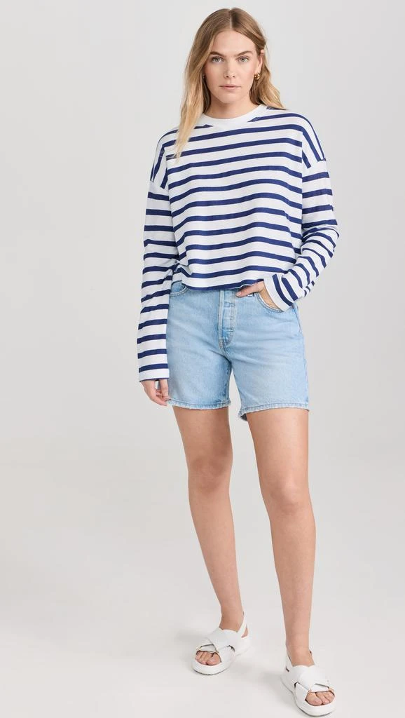 ASKK NY Printed Cropped Long Sleeve Top 4