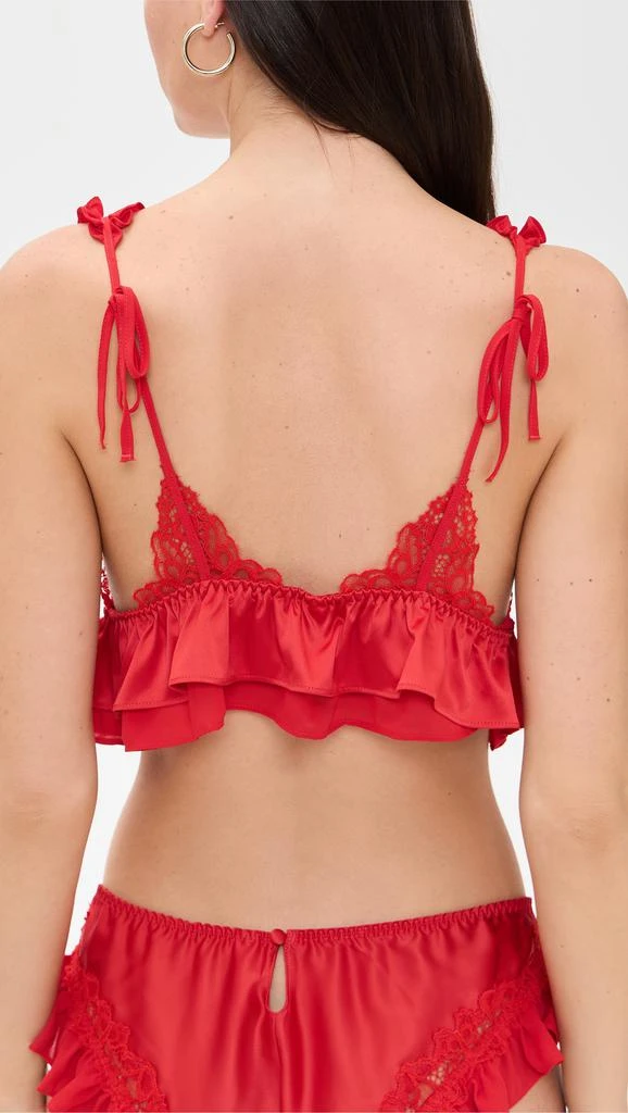 For Love & Lemons Butterfly Lace Ruffle Bralette 2