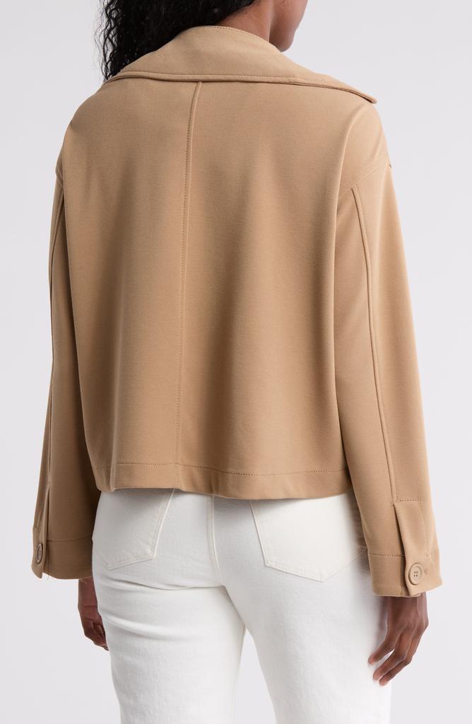Max Studio Double Breasted Knit Twill Jacket