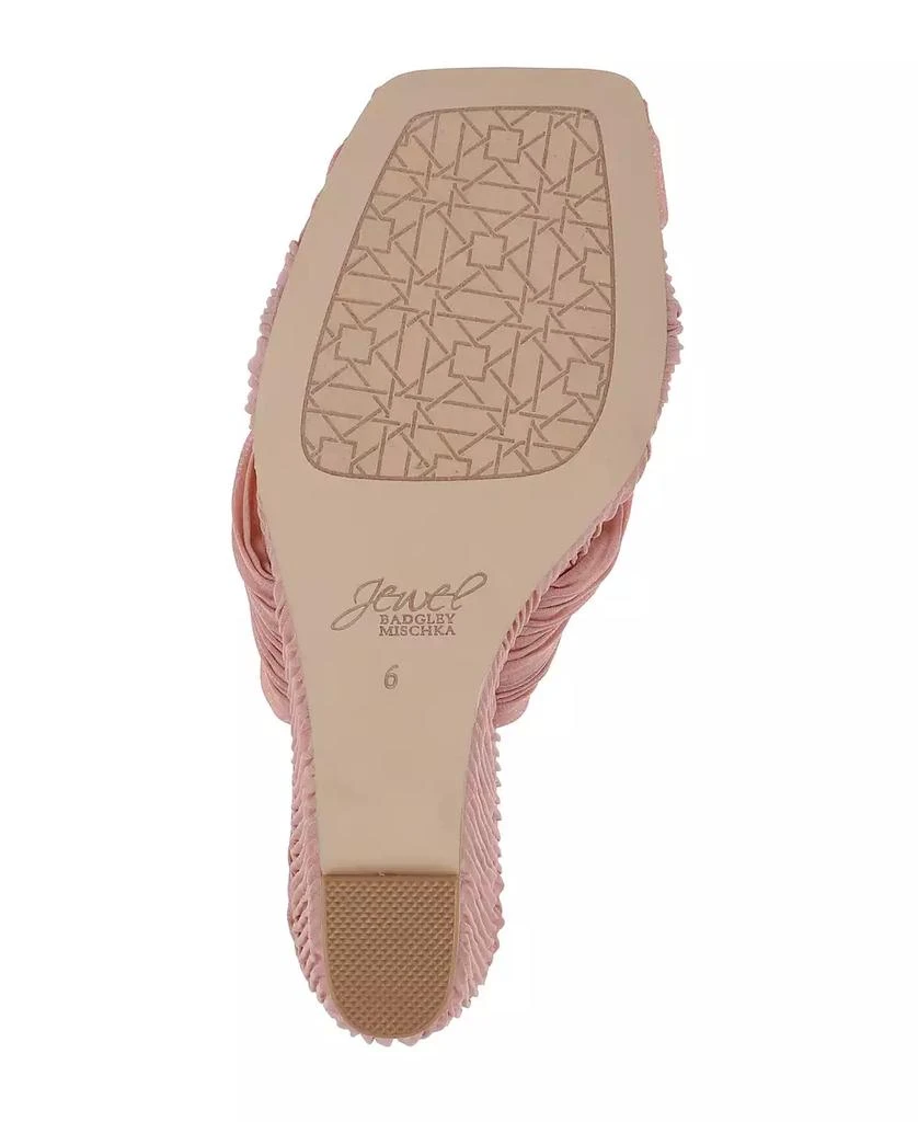 Badgley Mischka Women's Hype Knot Wedge Evening Sandals 5