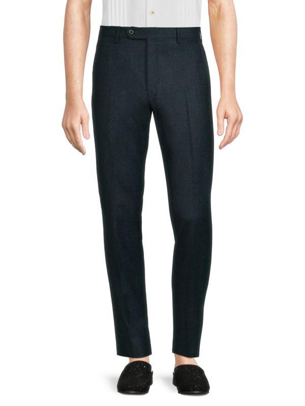 Zanella Noah Wool Flat Front Modern-Fit Pants