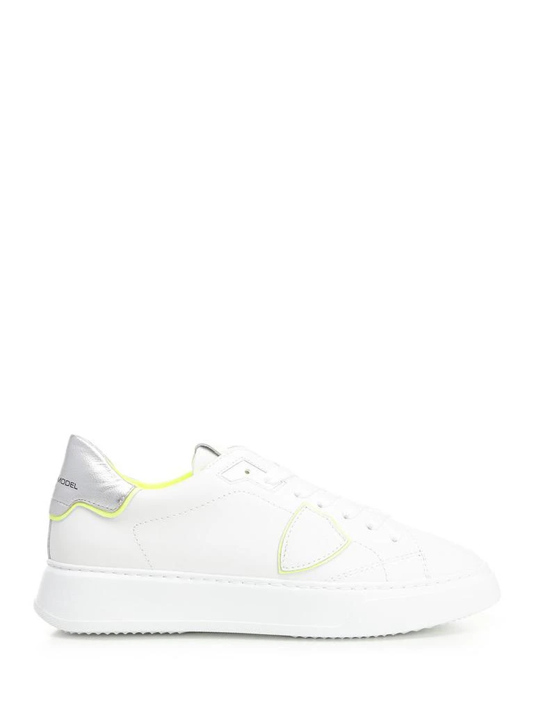 PHILIPPE MODEL White temple Low-top Sneakers 1