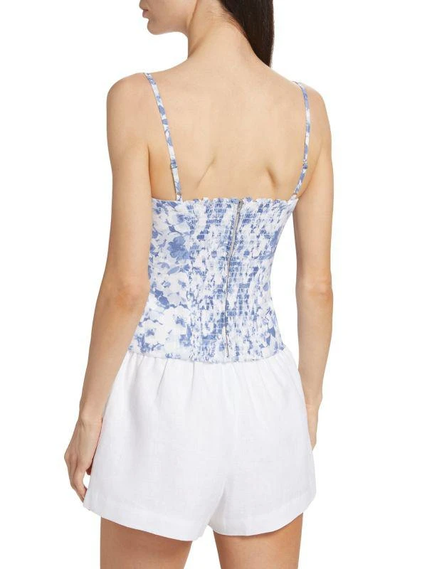 Reformation Overland Floral Linen Cami Top 2