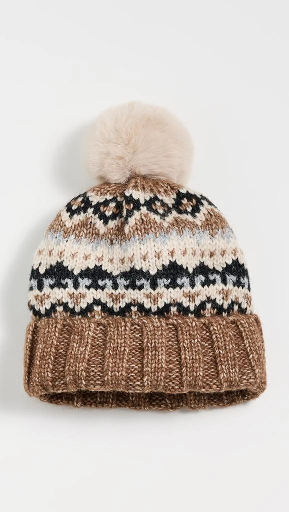 Hat Attack Fair Isle Pom Beanie 1